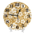 thumbnail image 1 of Kdxio Clock number Print Wall Clock,10 Inch Battery Operated Wall Clocks,Silent Non Ticking Small Analog Clock for Living Room,Office,Home,Bedroom,Kitchen,Bathroom, 1 of 7