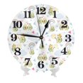 thumbnail image 1 of Kdxio Clock number Print Wall Clock,10 Inch Battery Operated Wall Clocks,Silent Non Ticking Small Analog Clock for Living Room,Office,Home,Bedroom,Kitchen,Bathroom, 1 of 7