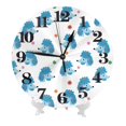 thumbnail image 1 of Kdxio Clock number Print Wall Clock,10 Inch Battery Operated Wall Clocks,Silent Non Ticking Small Analog Clock for Living Room,Office,Home,Bedroom,Kitchen,Bathroom, 1 of 7