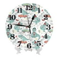 thumbnail image 1 of Kdxio Clock number Print Wall Clock,10 Inch Battery Operated Wall Clocks,Silent Non Ticking Small Analog Clock for Living Room,Office,Home,Bedroom,Kitchen,Bathroom, 1 of 7