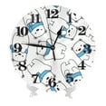 thumbnail image 1 of Kdxio Clock number Print Wall Clock,10 Inch Battery Operated Wall Clocks,Silent Non Ticking Small Analog Clock for Living Room,Office,Home,Bedroom,Kitchen,Bathroom, 1 of 7