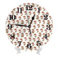thumbnail image 1 of Kdxio Clock number Print Wall Clock,10 Inch Battery Operated Wall Clocks,Silent Non Ticking Small Analog Clock for Living Room,Office,Home,Bedroom,Kitchen,Bathroom, 1 of 7