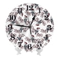 thumbnail image 1 of Kdxio Clock number Print Wall Clock,10 Inch Battery Operated Wall Clocks,Silent Non Ticking Small Analog Clock for Living Room,Office,Home,Bedroom,Kitchen,Bathroom, 1 of 7