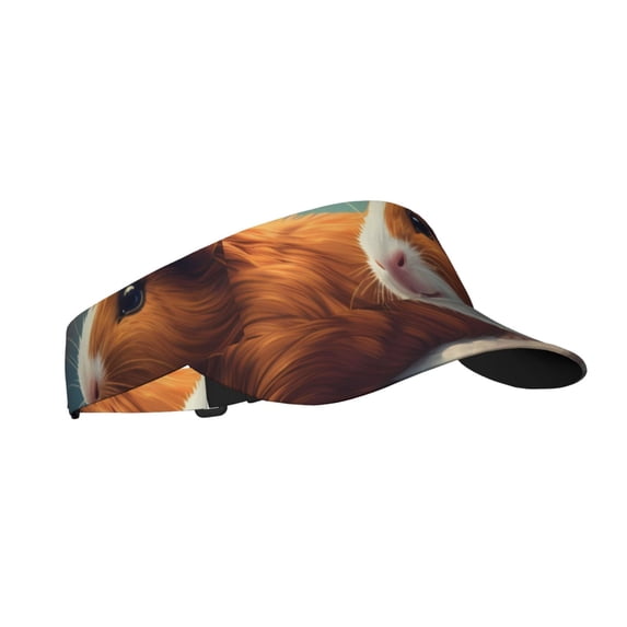 Kdxio Cloud Guinea Pig Print Sun Visor Hat Golf Visor Adjustable Velcro Outdoor Sports Cap for Men Women