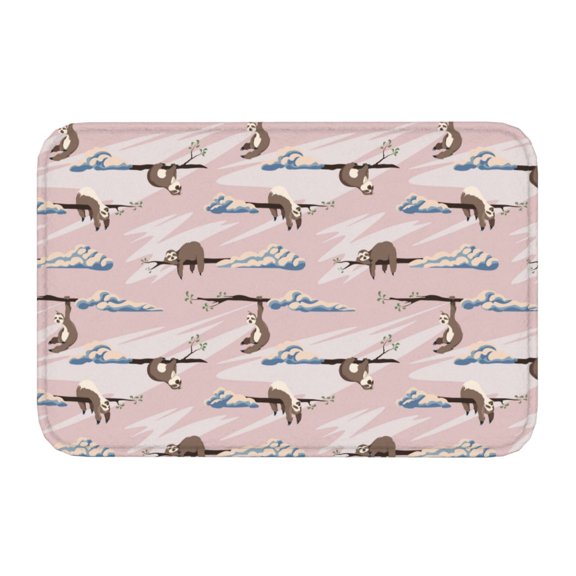 Kdxio Cloud Sloth,16" x 24", Non-Slip Front Door Mats,Outdoor Welcome Mat Washable