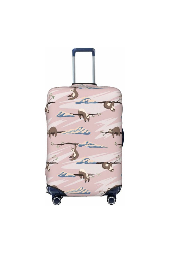 Cloud Sloth Pattern Luggage Cover for Travel,Elastic and Durable,Fits 18-32 Inch,-No luggage included