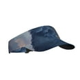 thumbnail image 1 of Kdxio Cloud Wolf Print Sun Visor Hat Golf Visor Adjustable Velcro Outdoor Sports Cap for Men Women, 1 of 6