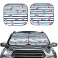thumbnail image 1 of Kdxio Clown Fish Print 2-Piece Sun Shade Front Windshield - Foldable Car Front Window Sunshades For Most Sedans Suv Truck, 1 of 6