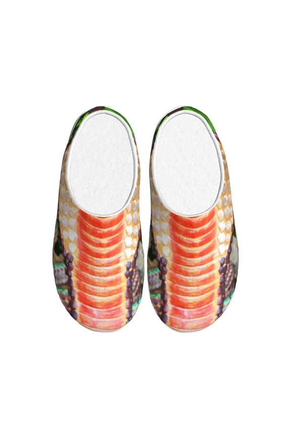 Cobra Snake Women's Men's Slippers Plush Slip-On House Slipper for Winter Indoor Soft Cushion Non-slip Fluffy Slides Slippers-46/47