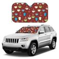 thumbnail image 1 of Kdxio Coffee Cups Print Windshield Sun Shade, Foldable Sun Blocker for Car,Truck,SUV Automotive Interior Sun Protection,Reflective Shade for Front Windshield(Medium), 1 of 7