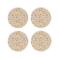 thumbnail image 1 of Kdxio Coffee Donuts Funny Coasters,4 Pcs Leather Coasters,Housewarming Gifts,Protect Furniture from Water Marks Scratch and Damage, 1 of 8