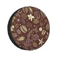 thumbnail image 1 of Kdxio Coffee and Flowers for Tire Cover Wheel Protectors Tyre Covers Weatherproof Wheel Covers Universal Fit for Trailer Rv SUV Truck Camper Travel Trailers 17 inch, 1 of 8