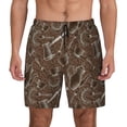 thumbnail image 1 of Kdxio Coffee pots Print Men's Swim Trunks with Compression Liner 7 Inch Inseam Quick Dry Swim Shorts, 1 of 5