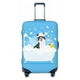 thumbnail image 1 of Kdxio Collie in Bathtub Pattern Luggage Cover for Travel,Elastic and Durable,Fits 18-32 Inch,Anti-Scratch Suitcase Protector, 1 of 9