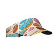 thumbnail image 1 of Kdxio Color Donut Print Sun Visor Hat Golf Visor Adjustable Velcro Outdoor Sports Cap For Men Women, 1 of 7