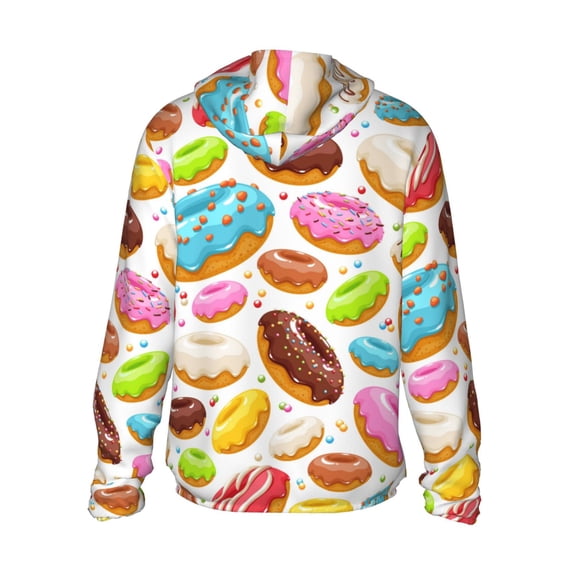 Kdxio Color Donut Print Women Men Sun Protection UPF 50+ Jackets Zip Up Long Sleeve Hoodie Hiking Lightweight with Pockets