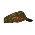 thumbnail image 1 of Kdxio Color Music1 Print Sun Visor Hat Golf Visor Adjustable Velcro Outdoor Sports Cap for Men Women, 1 of 6
