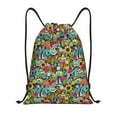 thumbnail image 1 of Kdxio Color Summer Print Drawstring Backpack Bag,Waterproof Draw String Back Sack, Gym Drawstring Bags Swim Bag For Unisex, 1 of 9