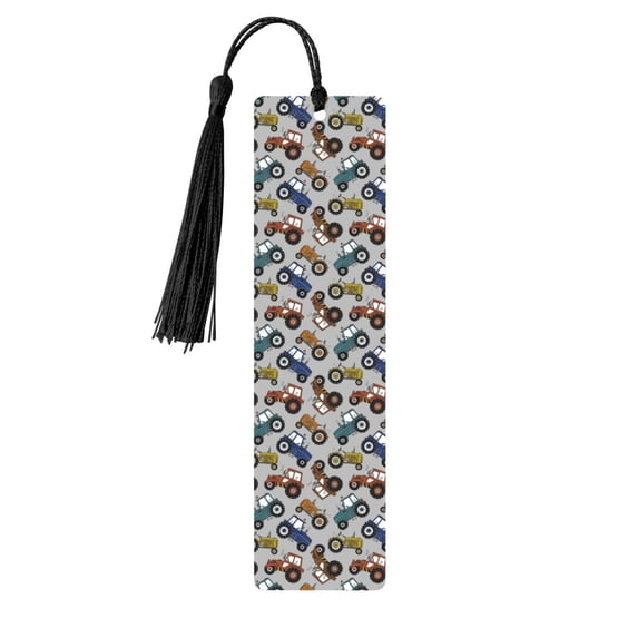 Kdxio Color Tractor Print Metal Tassel Bookmarks,Perfect Gift for Art Lovers and Bookworms Metal Bookmarks for Women