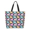 thumbnail image 1 of Kdxio Colorful Alpaca Casual Tote Bags Women Big Capacity Shoulder Bag for Women Travel Shoulder Bags Handbags, 1 of 1