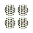 thumbnail image 1 of Kdxio Colorful Autumn Pinecones Funny Coasters,4 Pcs Leather Coasters,Housewarming Gifts,Protect Furniture from Water Marks Scratch and Damage, 1 of 1