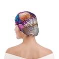 thumbnail image 1 of Kdxio Colorful Balloon Cake Celebration Print Shower Cap for Women,Elastic and Reusable,Double Waterproof Layers Bathing Hat, 1 of 6