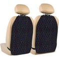 thumbnail image 1 of Kdxio Colorful Balloons Print 2 Pack Car Kick Mat Seat Cover Back Protector Mat with Pockets for Organizer Backseat Protector and Storage Anti Kick Pad for Vehicles, 1 of 9