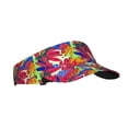 thumbnail image 1 of Kdxio Colorful Bananas Print Sun Visor Hat Golf Visor Adjustable Velcro Outdoor Sports Cap for Men Women, 1 of 1