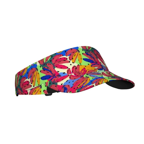 Kdxio Colorful Bananas Print Sun Visor Hat Golf Visor Adjustable Velcro Outdoor Sports Cap for Men Women