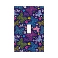 thumbnail image 1 of Kdxio Colorful Butterflies Decorator Light Switch or Receptacle Outlet Wall Plate Decorator Wall Plate Child Safe Outlet Cover-Style T, 1 of 6
