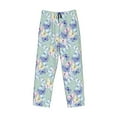 thumbnail image 1 of Kdxio Colorful Butterfly Print Men's Sleep Pajama Pant Lounge Pants with Pockets, 1 of 8