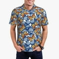 thumbnail image 1 of Kdxio Colorful Butterfly1 Print Men's Short Sleeve Polo Shirt,Midweight Men's Shirt, 1 of 6