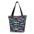 thumbnail image 1 of Kdxio Colorful Carp Streamer 1 Women Reusable Grocery Bags Foldable Ripstop,Reusable Shopping Bags for Shopping,Gym,Gift, 1 of 5