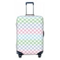 thumbnail image 1 of Kdxio Colorful Checkerboard Pattern Luggage Cover for Travel,Elastic and Durable,Fits 18-32 Inch,Anti-Scratch Suitcase Protector-No luggage included, 1 of 5