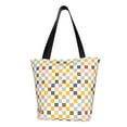 thumbnail image 1 of Kdxio Colorful Checkered 1 Women Reusable Grocery Bags Foldable Ripstop,Reusable Shopping Bags for Shopping,Gym,Gift, 1 of 5