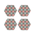 thumbnail image 1 of Kdxio Colorful Checkered Funny Coasters,4 Pcs Leather Coasters,Housewarming Gifts,Protect Furniture from Water Marks Scratch and Damage, 1 of 6