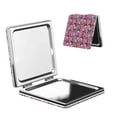 thumbnail image 1 of Kdxio Colorful Cute French Bulldog Pocket Mirror, 1X/2X Travel Makeup Mirror 2-Sided Folding Small Mirror Portable Double-Sided Magnifying Cosmetic Mirror for Gift-Square, 1 of 9