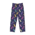 thumbnail image 1 of Kdxio Colorful Dinosaur Print Men's Sleep Pajama Pant Lounge Pants with Pockets, 1 of 8