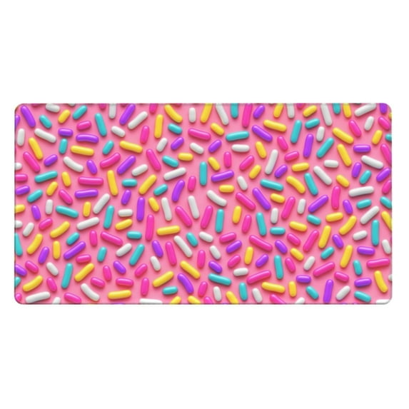 Kdxio Colorful Donuts 1 Print Large Gaming Mouse Pad,Non-Slip Base,Water Resist Keyboard Pad for Gamer,Office & Home,29.5 x 15.8 in
