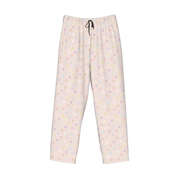 Kdxio Colorful Dots Print Men's Sleep Pajama Pant Lounge Pants with Pockets