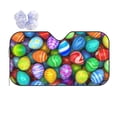 thumbnail image 1 of Kdxio Colorful Easter Eggs1 Print Front Windshield Sun Shade,Folding Auto Sunshade for Car Truck SUV-Medium, 1 of 7