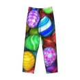 thumbnail image 1 of Kdxio Colorful Easter Eggs1 Print Men's Sleep Pajama Pant Lounge Pants with Pockets, 1 of 8