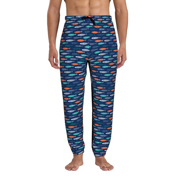 Kdxio Colorful Fish 3 Pattern Joggers,Sweatpants for Men with Pockets-Small