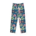 thumbnail image 1 of Kdxio Colorful Flowers Print Men's Sleep Pajama Pant Lounge Pants with Pockets, 1 of 8