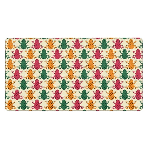 Kdxio Colorful Frogs Print Large Gaming Mouse Pad,Non-Slip Base,Water Resist Keyboard Pad for Gamer,Office & Home,29.5 x 15.8 in