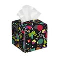 thumbnail image 1 of Kdxio Colorful Geometric Figures Print Tissue Box Cover,Square Decorative PU Leather Facial Paper Case Organizer Holder Dispenser for Bathroom,Night Stands,Desk,Car 5.2''X5.2''X5.2'', 1 of 1