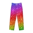 thumbnail image 1 of Kdxio Colorful Glitter Print Men's Sleep Pajama Pant Lounge Pants with Pockets, 1 of 8