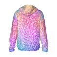 thumbnail image 1 of Kdxio Colorful Glitters Print Women Men Sun Protection UPF 50+ Jackets Zip Up Long Sleeve Hoodie Hiking Lightweight with Pockets, 1 of 7