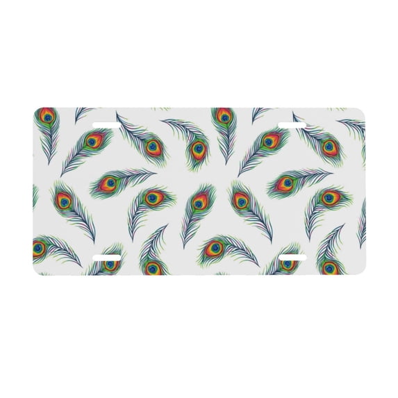 Kdxio Colorful Grass License Plate Car Front License Plate Car Decoration Car Accessories Front Tag Plate Standard Size