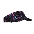thumbnail image 1 of Kdxio Colorful Guitar Print Sun Visor Hat Golf Visor Adjustable Velcro Outdoor Sports Cap for Men Women, 1 of 7